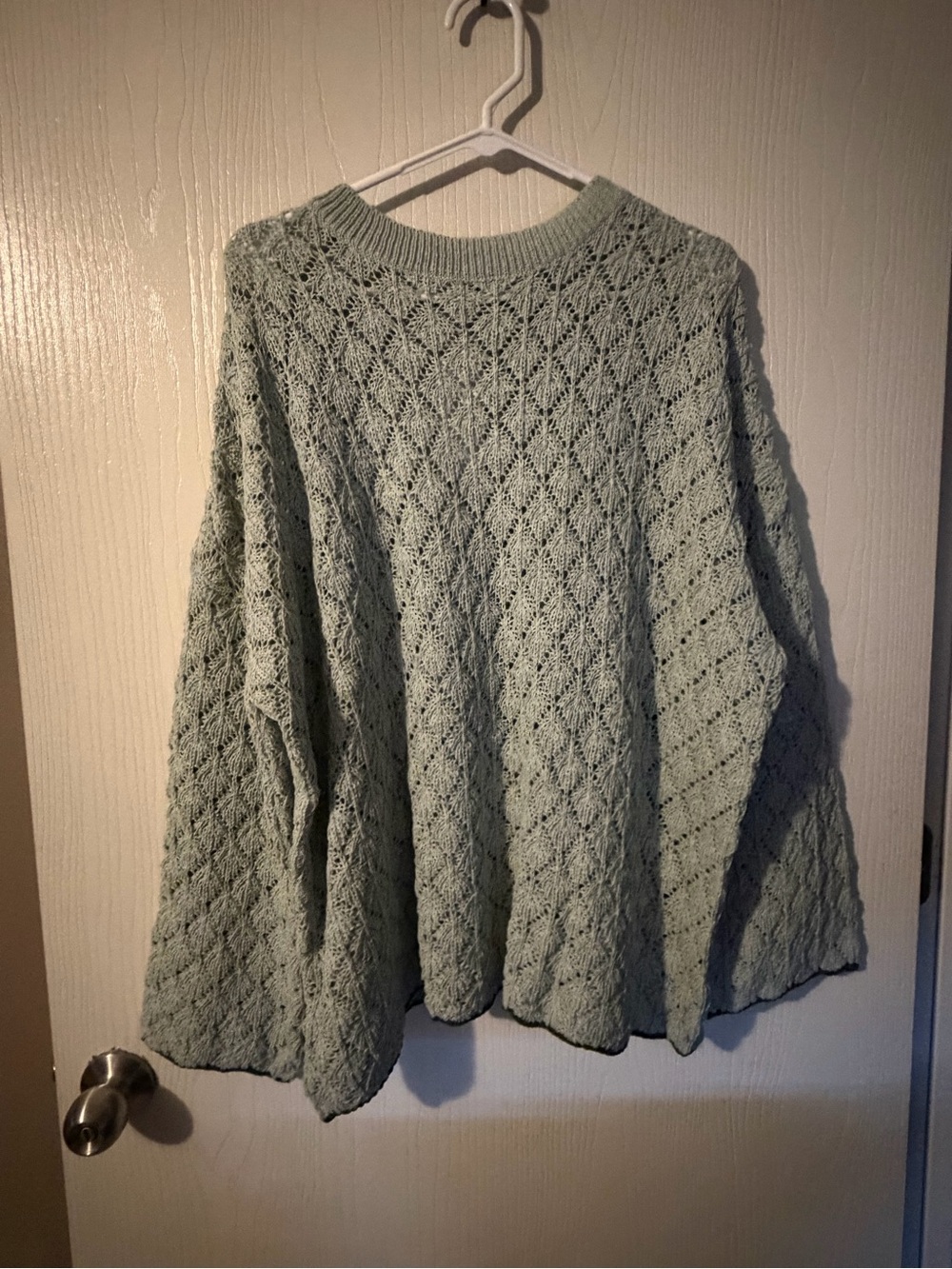 Light Sage Cable Knit Women's Sweater Size 2XL NWT